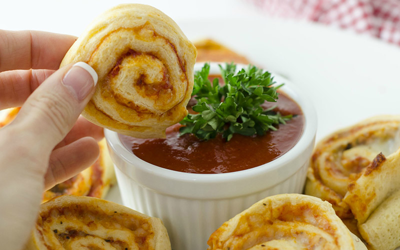Pizza Rolls with low calories